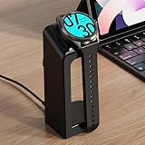 Soarking Replacement Connection Charging Dock Compatible with Ticwatch Atlas/Pro 5 Enduro/Pro 5/3 Charger Stand Station Case Friendly with 5 Feet Cable Black