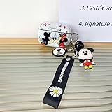 Cute Airpod pro Case, Airpod pro Personalise Custom, Airpod pro Case Cover with Keychain/Lanyard Protective Hard Case Skin Portable Shockproof Cover for Women Girls Wireless Airpod pro Case (Mickey)