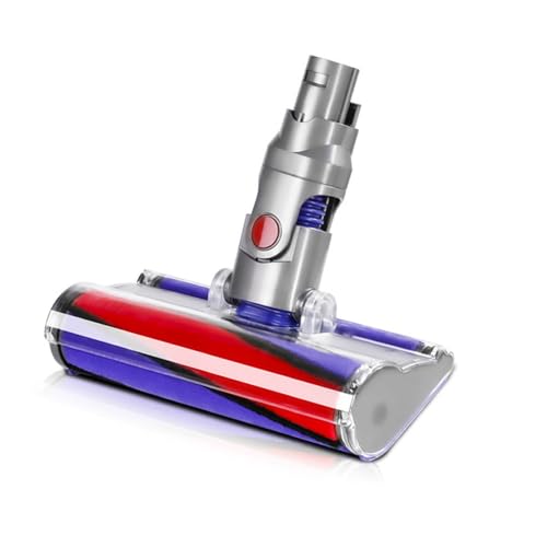 Aedanx 966489-01 V6 Cleaner Head for Dyson V6 Fluffy Head V6 Animal SV03 DC58 DC59 DC60 DC61 DC62 Vacuum Cleaner Soft Roller Head Brush Replacement part no.966489-01,purple