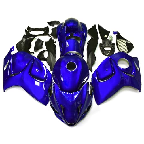 XLYPARTS Injection Body Kit Fairings For Suzuki Hayabusa GSXR1300 2008 2009 2010 2011 2012 2013 2014 2015 2016-2020 Fairing Kit ABS Plastics Motorcycle Bodywork Bodyframe(Blue)