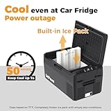 Setpower 12V Refrigerator 21 Quart Portable Freezer 50 Hours Backup Cooling,Electric Cooler for Vehicles Car Refrigerator 12V Portable Fridge for Car Camping Truck Van RV SUV Road Trip Travel RF20