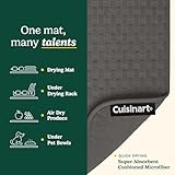 Cuisinart Dish Drying Mats for Kitchen Counter - (2) 18" x 24" Ultra Absorbent Dish Drying Mat XL - Foldable, Machine Washable, Fast Drying Dish Mat (Cascading Check)