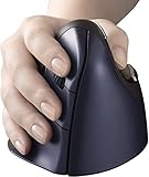 Jestik Evoluent Mouse VM4RW - VerticalMouse 4, Right Hand Ergonomic Design, Evoluent Vertical Mouse with Wireless Connection for Comfort and Precision, Plus Microfiber Cloth (Regular Size)