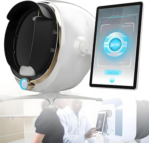 Hrxllb 3D Skin Analyzer Machine - AI Smart Face Recognition Technology 13.3/21.5Inch HD Screen 38 Million Pixels 3D Skin Sensor Scanner for Salons & Spas(13.3in)