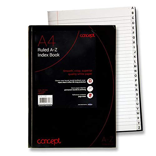 Premier Stationery S2837068 Concept A4 A-Z Index Book