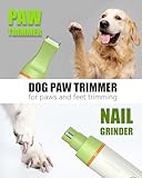 Dog Grooming Kit with Paw Trimmer, All-in-One Low Noise Electric Rechargeable Cordless Small Quiet Pet Clippers Foot Dog Hair Shaver with Stainless Steel Scissors and Comb for Dogs Cats at Home