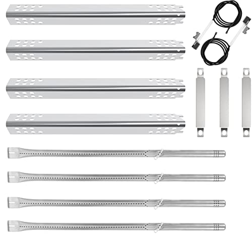 Grill Part Kit for Charbroil Performance 475 4 Burner Grills 463347017 463347418 463342119 463276517, Replacement for Char-broil 2/5/6 Burner Grill, Heat Plates, Burners, Crossover Tube, Ignition