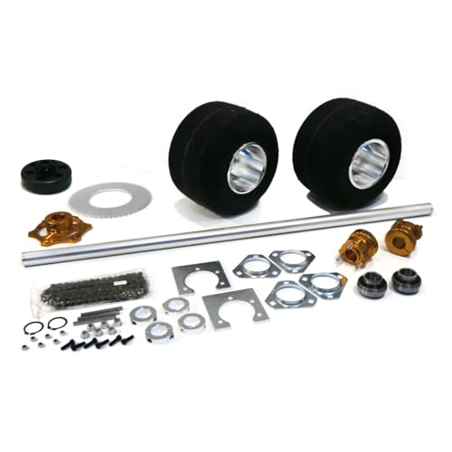 The ROP Shop 40 Inch Shaft Kit for Trike Drift Bikes Includes (2) Go Kart Tires 11x6.00-5