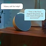 Echo Pop + Alexa Emergency Assist Monthly (auto-renewal) | Full sound compact smart speaker | Charcoal