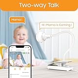 CHILLAX Giraffe Pro Max Baby Monitor – Video Baby Monitor with Full HD 1080p Camera and 5” 720P Video Parent Unit, Privacy Protection Switch, Auto Dimming LED, Gooseneck, 2-Way Audio, Night Vision