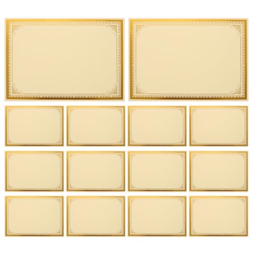 DIYEAH 60 Pcs Blank A4 Paper A4 Certificate Paper Award Certificate Paper Diploma Certificate Paper