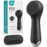 COSLUS Face Scrubber Facial Cleansing Brush: 2 in 1 Spin and Vibration Patented Tech, Silicone Electric Exfoliator Scrubber with Automatic Foaming, Waterproof Face Cleanser Brush for Men and Women