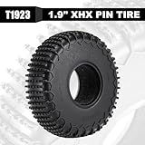 INJORA 1.9" XHX Pin Tires - S5 122 * 36mm Wheel Tires for SCX10 TRX4 1/10 RC Crawler Car Upgrade