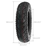 YC Yier 2 Pack 3.50-8" 3.50-8 Street Tire with Inner Tube -fit Monkey Bike Z50 Z50A Z50R Z50RD MT50 Mini Trail & Off-Road Bikes - TR87 Bent Valves