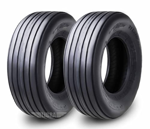 ROADGUIDER Set of 2 Heavy Duty 11L-15 Implement Tire I-1 Pattern 12 Ply Tractor Tires - 16010