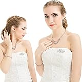 YOQUCOL White Cubic Zirconia Crystal Rhinestone Ribbon Shape Silver Tone Brooch Pin For Women Wedding Brides Jewelry