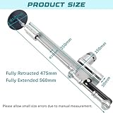 JQDML Reciprocating Linear Actuator, DC 24V Stroke 1.18"-6" Gear Adjustable Telescopic Motor DIY Motor with Speed Controller and Black Suction Cup(24V150MM120RPM)