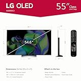 LG C3 Series 55-Inch Class OLED evo 4K Processor Smart Flat Screen TV for Gaming with Magic Remote AI-Powered OLED55C3PUA, 120Hz Refresh rate, 2023 with Alexa Built-in