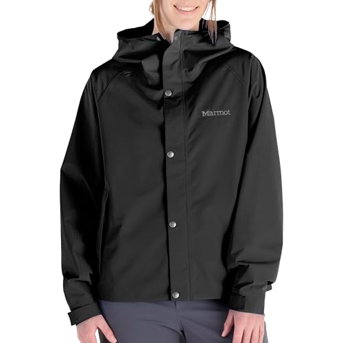 MARMOT Women's Cascade Waterproof Rain Jacket, Black, Medium