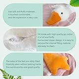 Haengbuk-Goose Stuffed Animal, 74.8in/190cm Giant Sleeping Hugging Pillow, Soft White Swan Plush Toy, Gift for Kids, Friends or Family