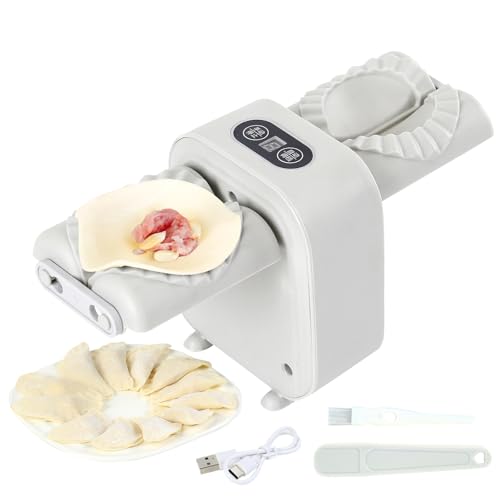 YLNANMI Dumpling Maker，Electric Dumpling Maker Machine for Kitchen,Make Beautiful Dumplings,Adjustable & Easy to Operate Rapid Forming Dumpling Mold-For Home Kitchen Pastry Making(Gray)