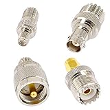 onelinkmore 20 Type Set UHF PL259 SO239 Mini UHF Adapter Kits UHF to SMA/BNC/MCX/FME/F/TNC/Mini UHF RF Coaxial Adapter Male Female Coax UHF VHF HF Radios Adapter Connector Kit …