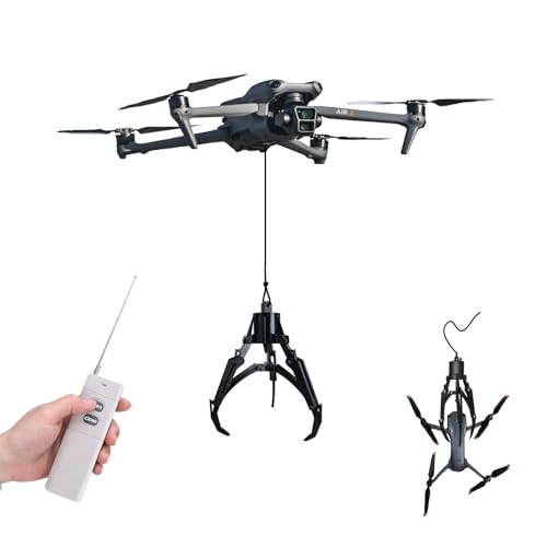 Drone Mantis Claw Hook Gripper Grabbing Kit, Airdrop System, Release Device, Remotely Controlled Mechanical Claw,for DJI Mini 4 Pro/4/3/2, Air 3/2/2S, and DJI Mavic series drone accessories (Airdrop Device, Drone Not Included)