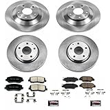 Power Stop Brake Kit For 2016-2018 Mazda CX-5 | 2019-2023 CX-5 [Naturally Aspirated Models] Front and Rear Autospecialty Replacement with Brake Rotors and Ceramic Brake Pads KOE7609