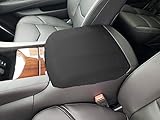 Car Console Covers Plus Made in USA Designed to fit Cadillac Escalade 2015-2025 Neoprene Auto Armrest Center Console Cover Protector Black