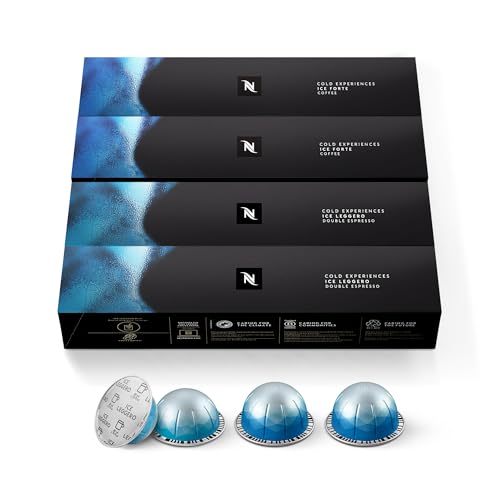 Nespresso Capsules Vertuo Line, Iced Variety Pack, 40-Count Espresso Coffee Pods, Brews 7.8 oz and 2.7 oz.