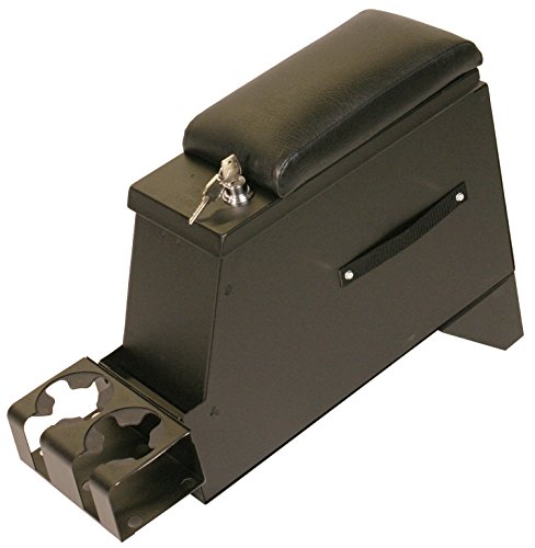 Tuffy Series II 6.5″ Security Console – Marine‑Grade Vinyl with Pry‑Guard II Lock & 1,400 cu in Steel Storage | Secure Under‑Armrest for Trucks, SUVs & Jeeps