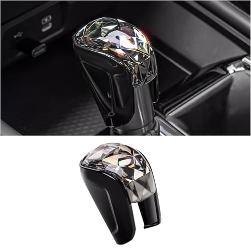 Axinda Car Center Console Shift Knob Cover Trim Compatible with Honda Civic 2022 2023 2024 2025, CRV HRV 2023 2024 2025, Accord 2018-2024 2025 Accessories,Decorative Cover,Crystal Shaped