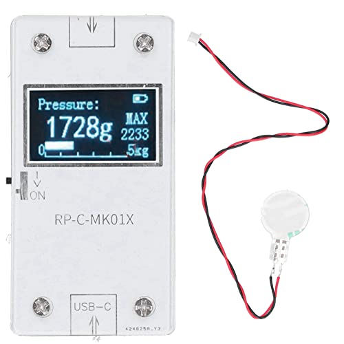 Qinlorgo Pressure Sensors Display Module, 32x62.6x11mm Copper Clad Laminate Ultra Thin Flexible Pressure Sensitive Film Pressure Sensor + Pressure Display Module
