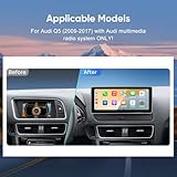 10.25 inch Touch Screen for Audi Q5 Multimedia (2009-2017) Apple CarPlay Android Auto Upgrade Fatory Car Radio Retain Original Stereo System