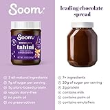 Soom Foods Chocolate Sesame Spread - 12oz (2 Pack) | Made with 3 Ingredients, Low Sugar, Dairy-Free, Nut-Free, Gluten-Free, Palm Oil-Free | 5g Protein | Better for You Chocolate Spread