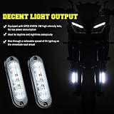 Chelhead Surface Mount Led Lights, Aluminium Base Led Backup Lights 6500K Led Fog Lights or Side Marker Indicator Lights Under Hood Compatible with Trucks RV Trailer Scooter Kawasaki 4wheeler