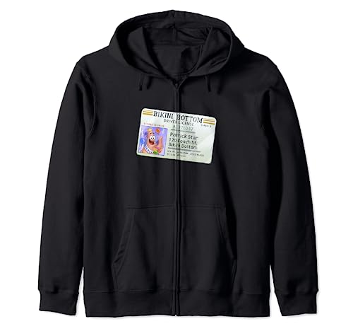 SpongeBob SquarePants Patrick Star Driver's License Zip Hoodie
