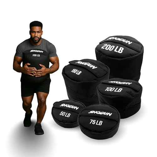 Shogun Sandbags for Working Out – Heavy Duty Workout Sandbag for Weight Training, Cross Training, Strongman, Fitness & Military Use – Adjustable Exercise Sand Bags for Full Body Training