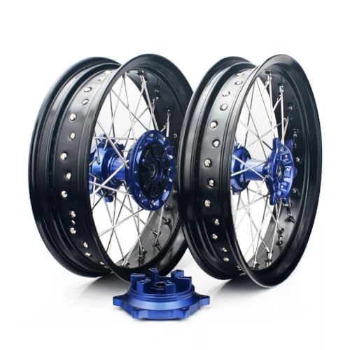 TOFR DRZ400S DRZ400SM 2005-2024 Wheels Rims Hubs 17 Front Rear for Suzuki DRZ400 00-04 DRZ400E 00-07