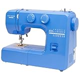 Janome Blue Couture Easy-to-Use Sewing Machine with Interior Metal Frame, Bobbin Diagram, Tutorial Videos, Made with Beginners in Mind!