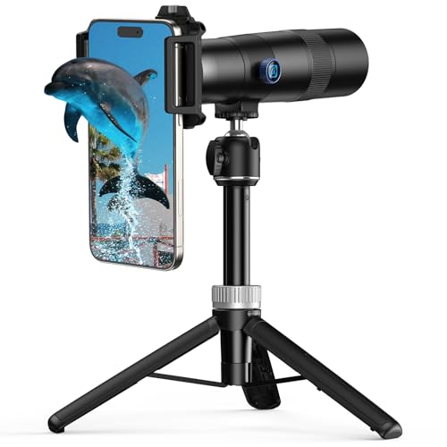 MIAO LAB 30X Telephoto Lens, High Power HD Telephoto Phone Lens with Adjustable Tripod and Universal Phone Clip, Phone Lens Attachment for Android & iPhone