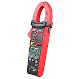 UNI-T Clamp Meter UT216C, Inrush Current AC/DC 600A TRMS HVAC Volt Amp Ohm Meter Multi Meter, Auto Ranging 6,000 Counts, Voltage Frequency Resistance Capacitance Temperature Continuity Diode Tester