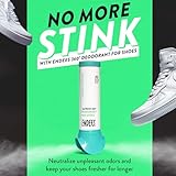 Endees UpFresh 360° Shoe Deodorizer Spray – 3 x 3.38 Fl Ozl I Foot Odor Eliminator Shoe Spray for Smelly Shoes, Feet, Sneakers, Boots, and Gym Bags, Stinky Smell Elimination Deodorant, Travel Size