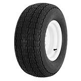 YUANXING 20.5x8-10 Trailer Tires on Rim - 5 Lug on 4-1/2" white Wheel - Load Range E,10PR, Set of 2