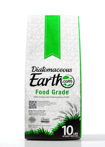 DiatomaceousEarth 10 LBS Food Grade Diatomaceous Earth - 100% Organic All Natural Diamateous Powder - Diametaceous for Humans is Safe Around Children