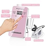 Professional Nail Drills for Acrylic Nails, 30000rpm Electric Nail Drill Machine Set , Acrylic Polygel Nail E-File Manicure Pedicure Machine for Beginners and Salon Use (Pink)