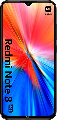 Xiaomi Redmi Note 8 2021 (64GB, 4GB) 6.3" FHD,48MP Quad Camera, Dual SIM GSM Factory Unlocked - US & Global 4G LTE International Version (64GB SD Bundle, Space Black)