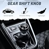 Tongze Manual 6 Speed Gear Shift Knob with Shifter Boot Cover, Compatible with VW Rabbit/Golf 5/ Golf 6/Jetta MK5/ MK6 2004-2014, Transmission Gear Shift Lever Stick with Dust Cover