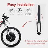 JophyX IMORTOR 3 Electric Bike Conversion Kit with Battery, Easy Installation, Motorized 26 inch Front Motor Wheel, 25 MPH Speed & 32 Miles Long Range, Ebike Rechargeable & Removable Battery