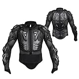 Adult Motorcycle Protective Jacket and Knee Pads, Motorcycle Accessories, Back Spine Chest Protector, Full Body Chest Armor for Motocross Dirt Bike Gear(L)